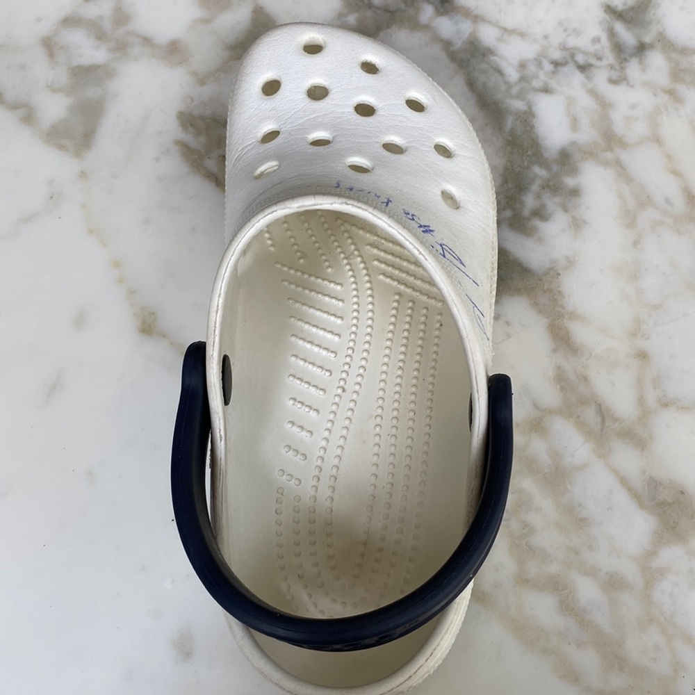 real crocs signed by Michael Sweetney